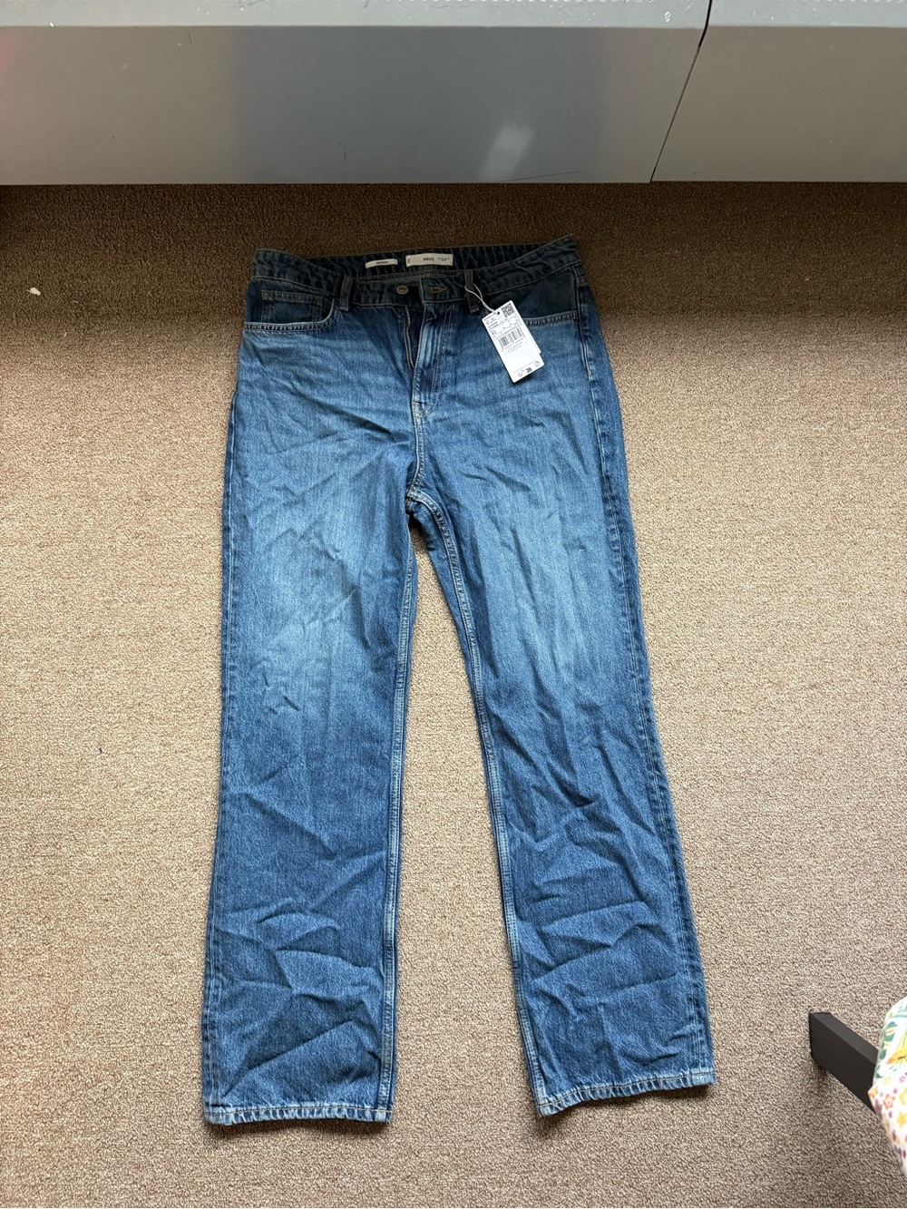 Mango Blue Straight-Leg Women's Jeans